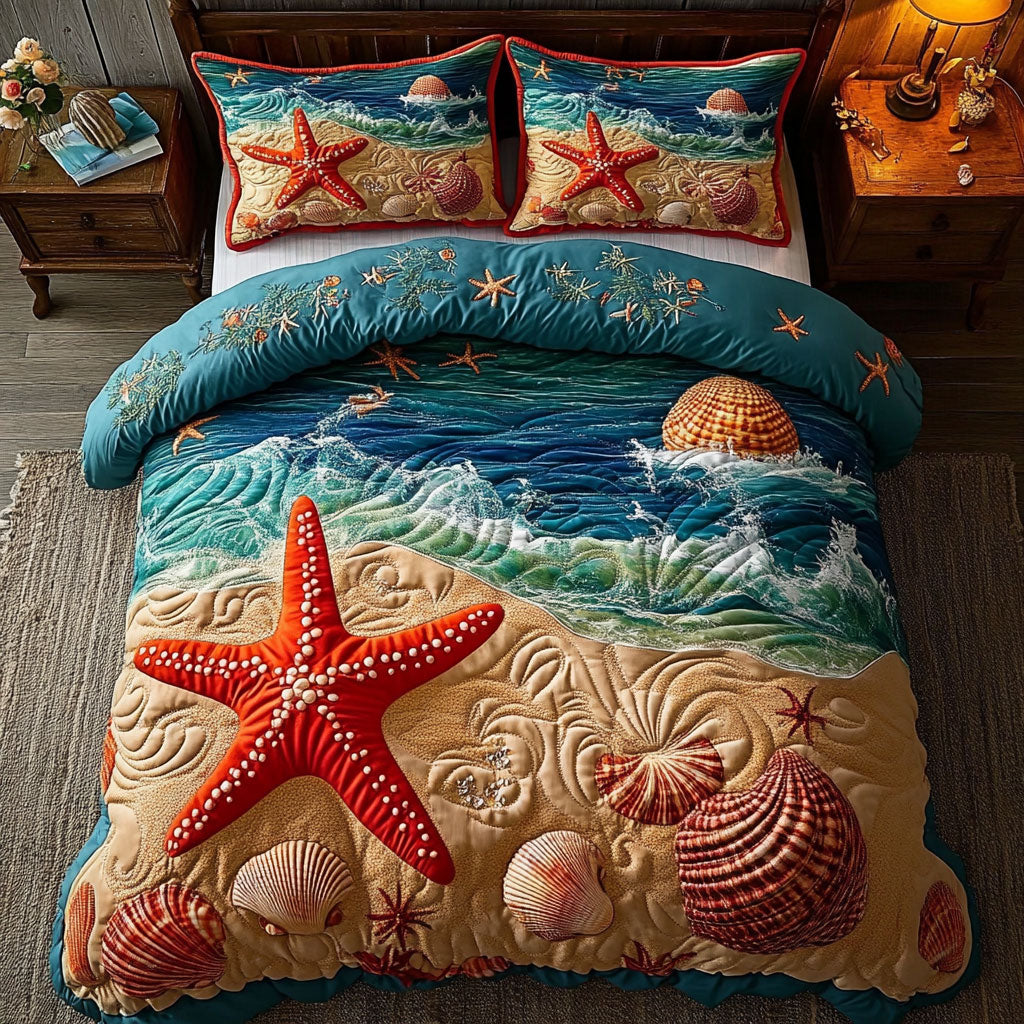 Starfish Shoreline WY0204043CL Duvet Cover Set