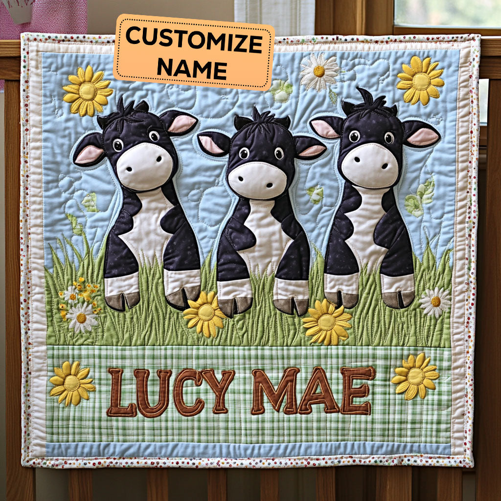 Moo Meadow CP2607006CL Personalized Baby Quilt