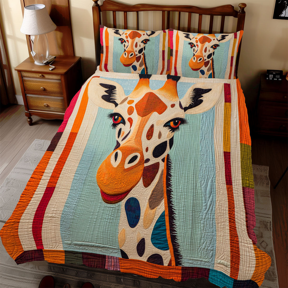 Portrait Giraffe WX0912043CL Duvet Cover Set