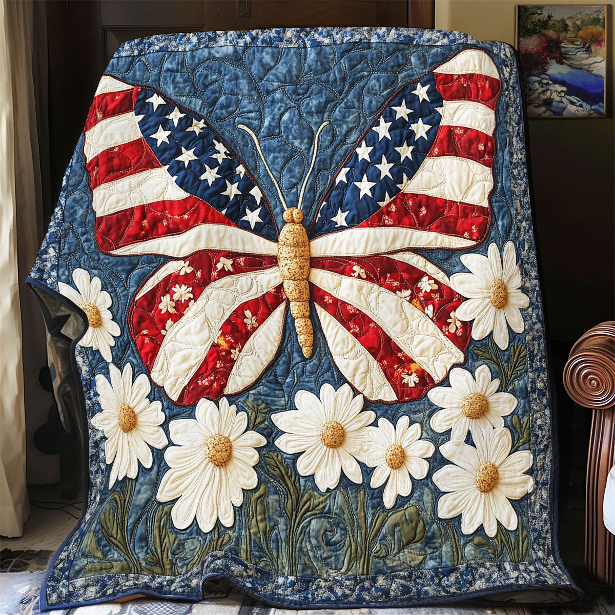 Butterfly Daisy WX3105008CL Quilt