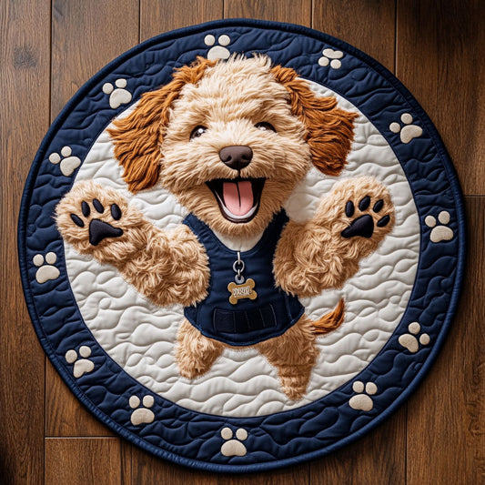 Ran To You CP1006046CL Quilted Round Mat