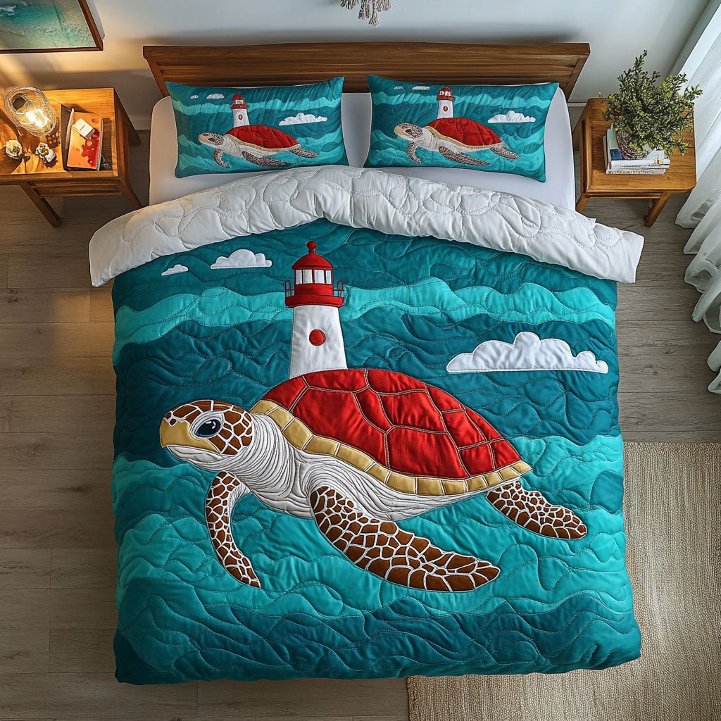 Red Turtle & Lighthouse DH1310009CL Duvet Cover Set