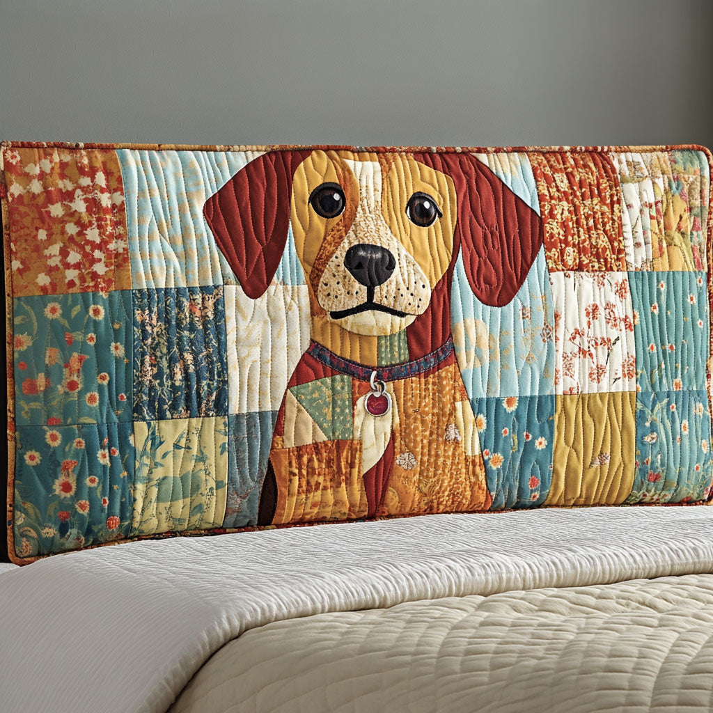 Sweet Face Dog WN2212022CL Quilted Headboard Slipcover