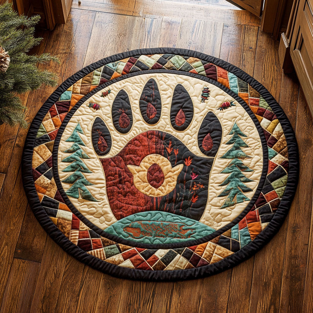 Forest Bold CP2207047CL Quilted Round Mat