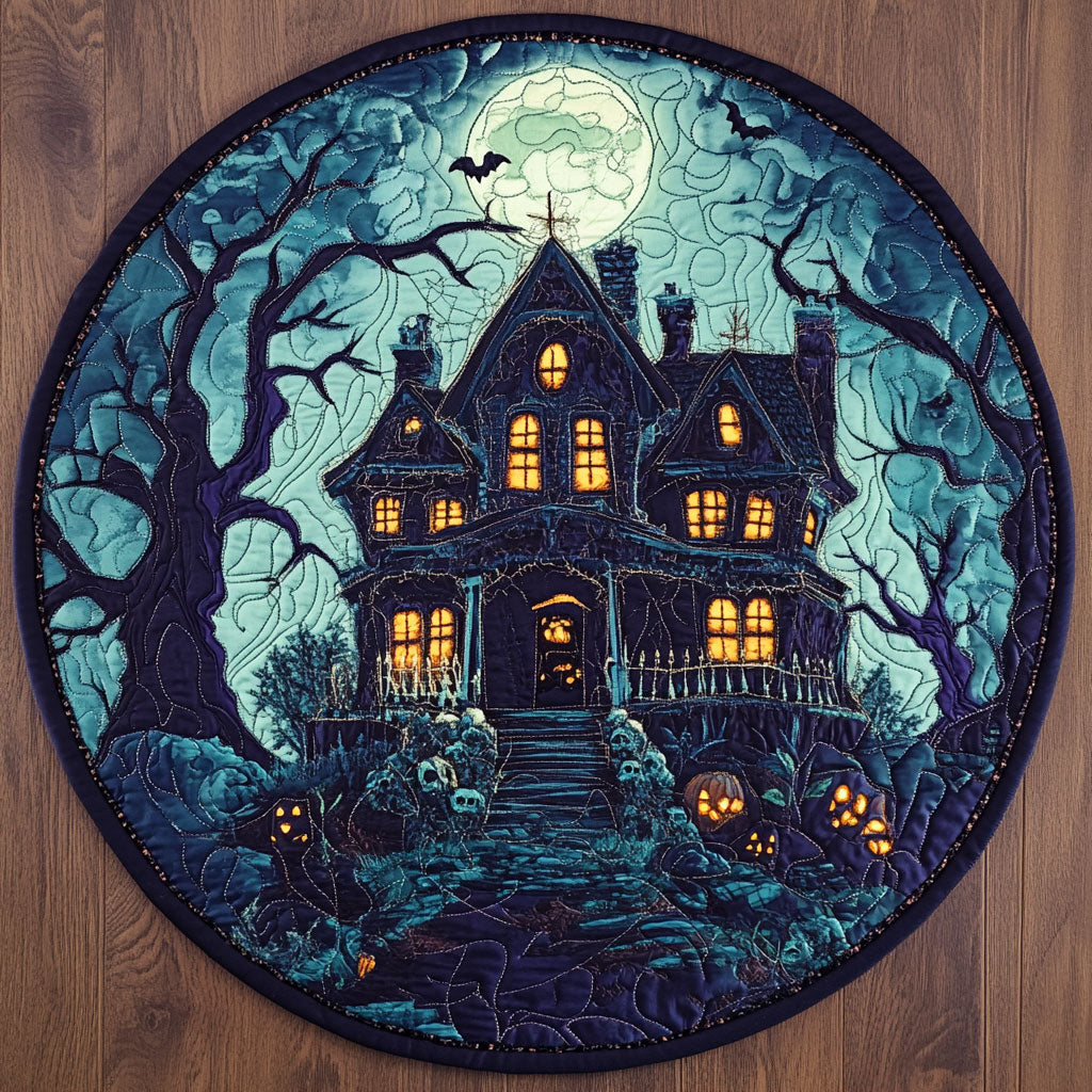 Bloodmoon Hollow WJ0508016CL Quilted Round Mat