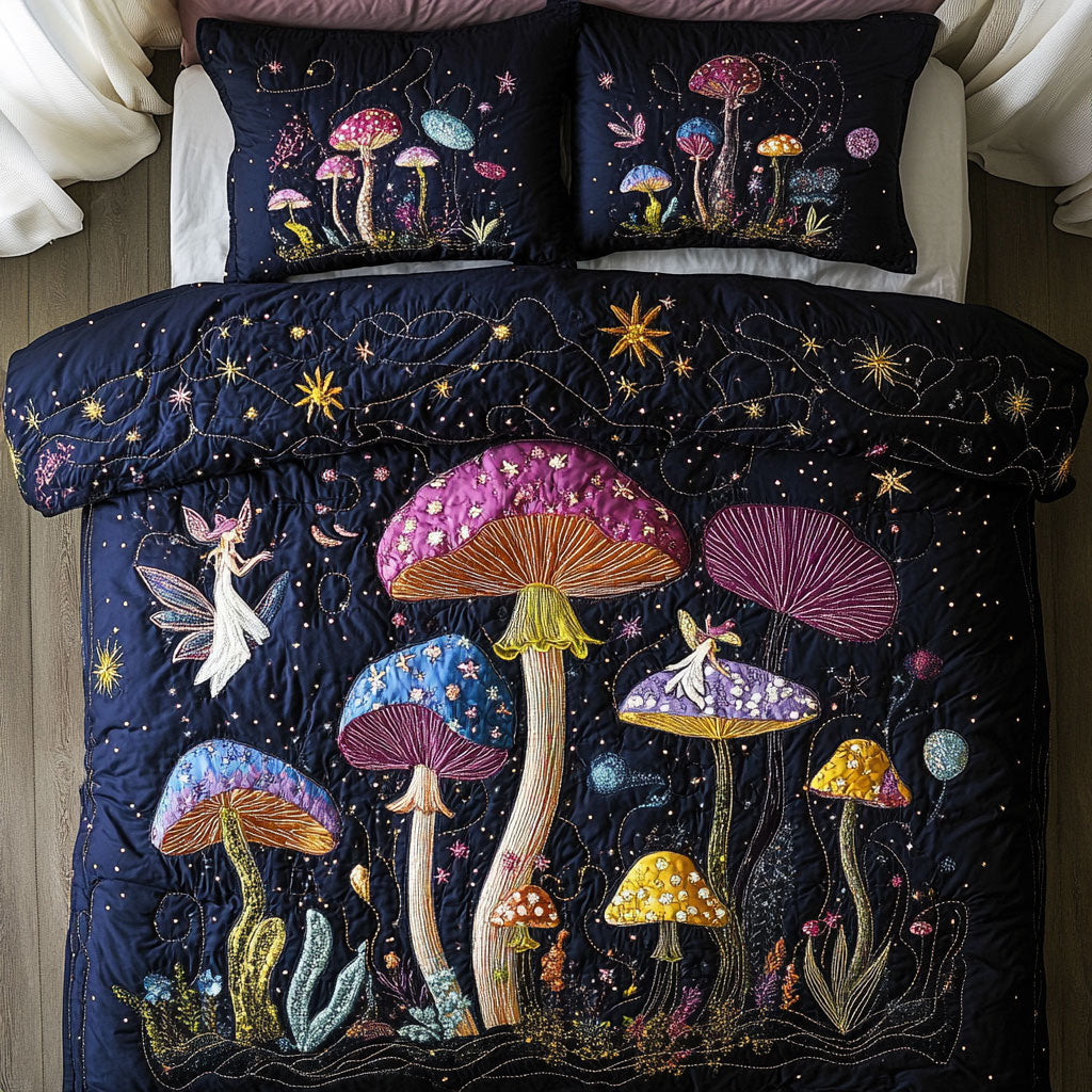 Cosmic Fairy Mushroom CW2907017CL Duvet Cover Set