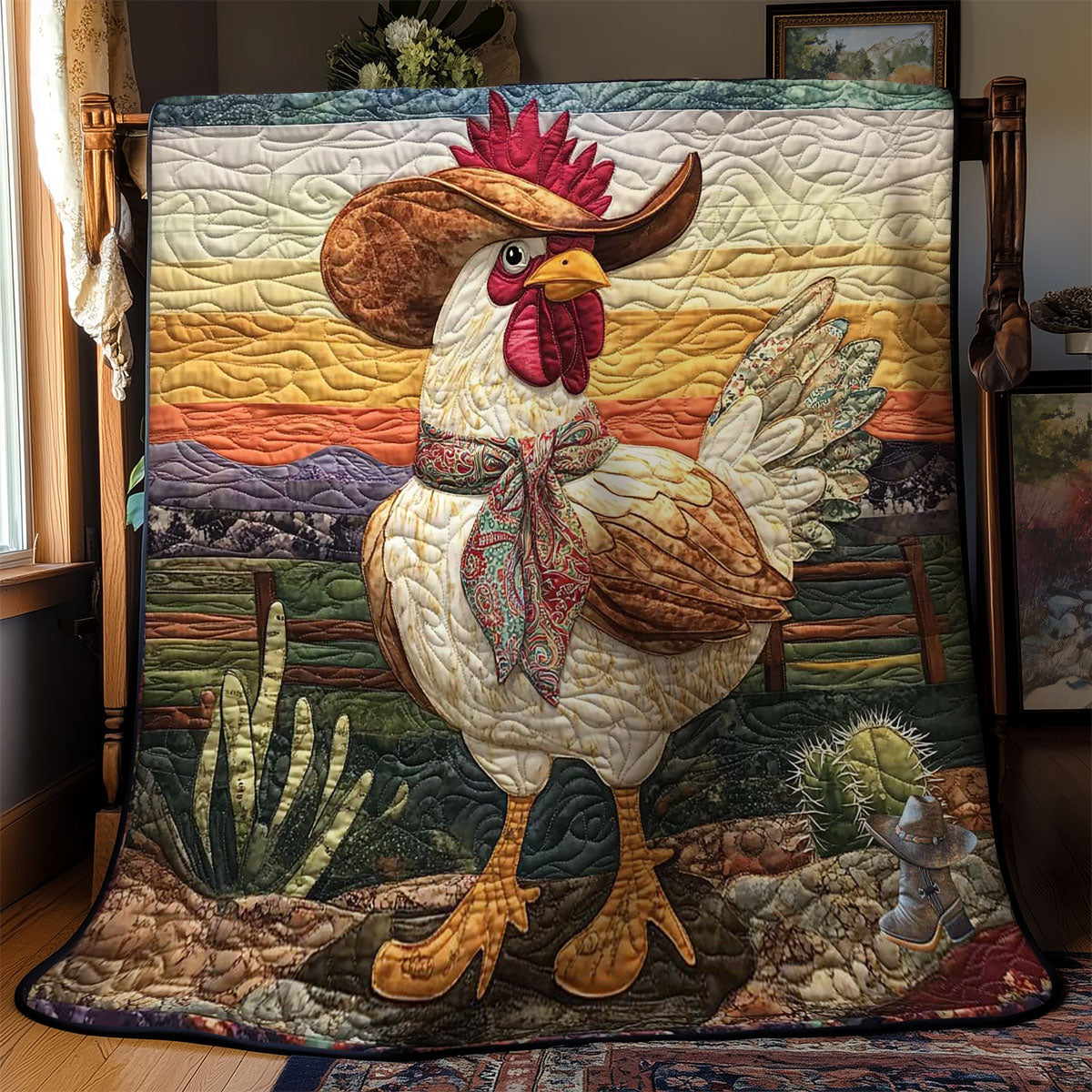 Yeehaw Chicken WN1812022CL Quilt