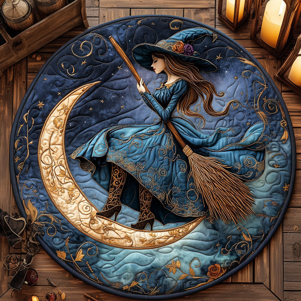 Moon Witch CP2805042CL Quilted Round Mat
