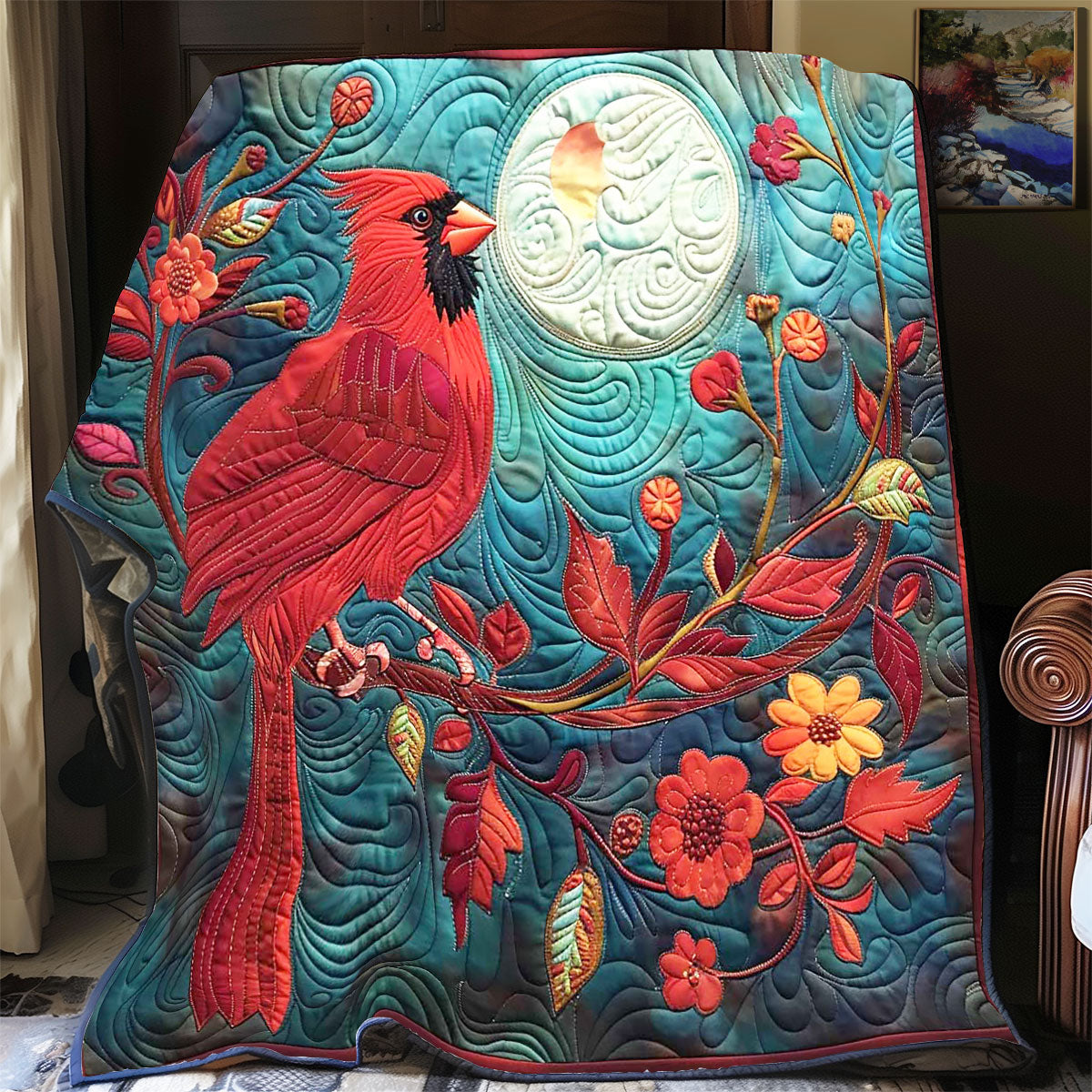 Autumn Cardinal WP1902001CL Quilt