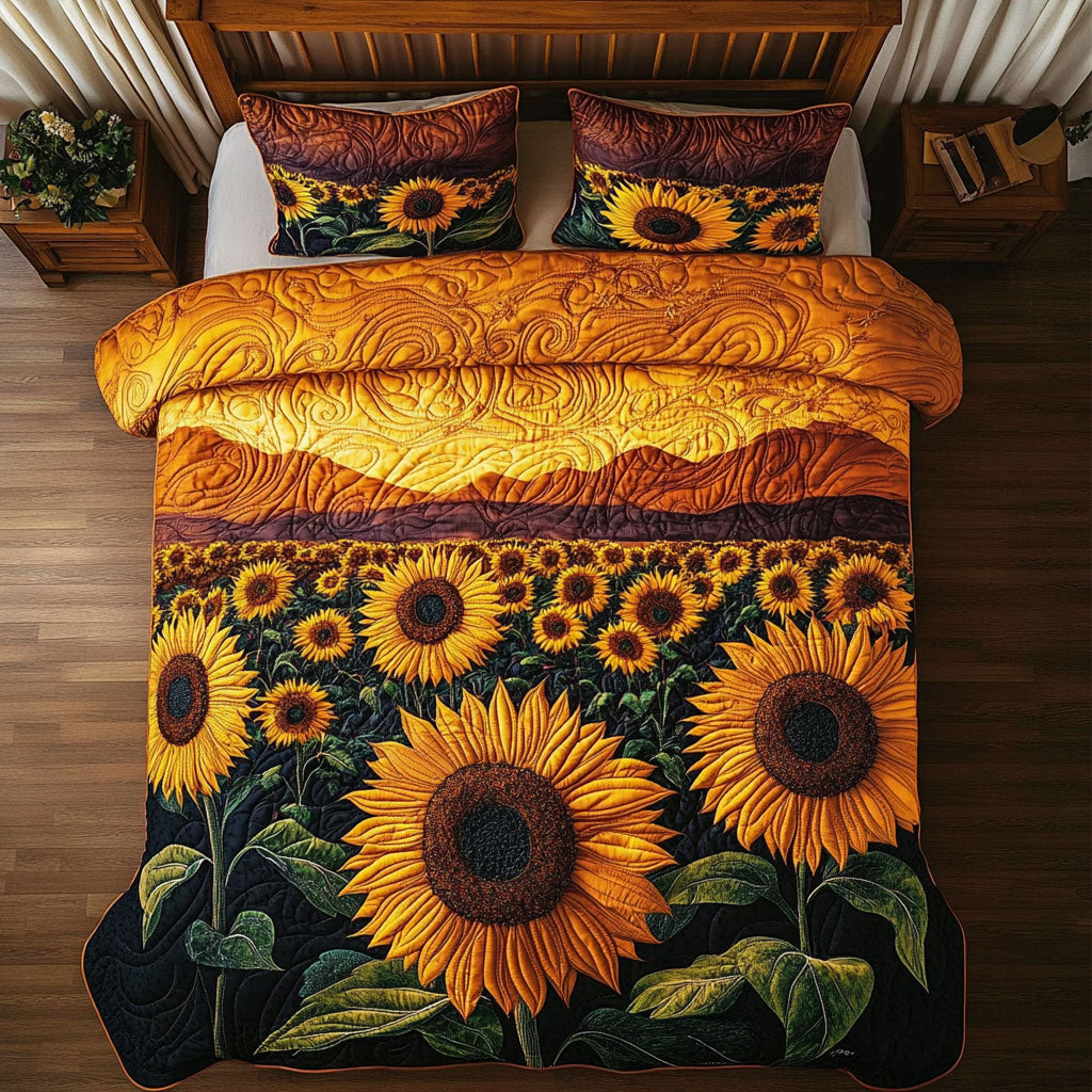 Sunflower Sunset WY0807044CL Duvet Cover Set