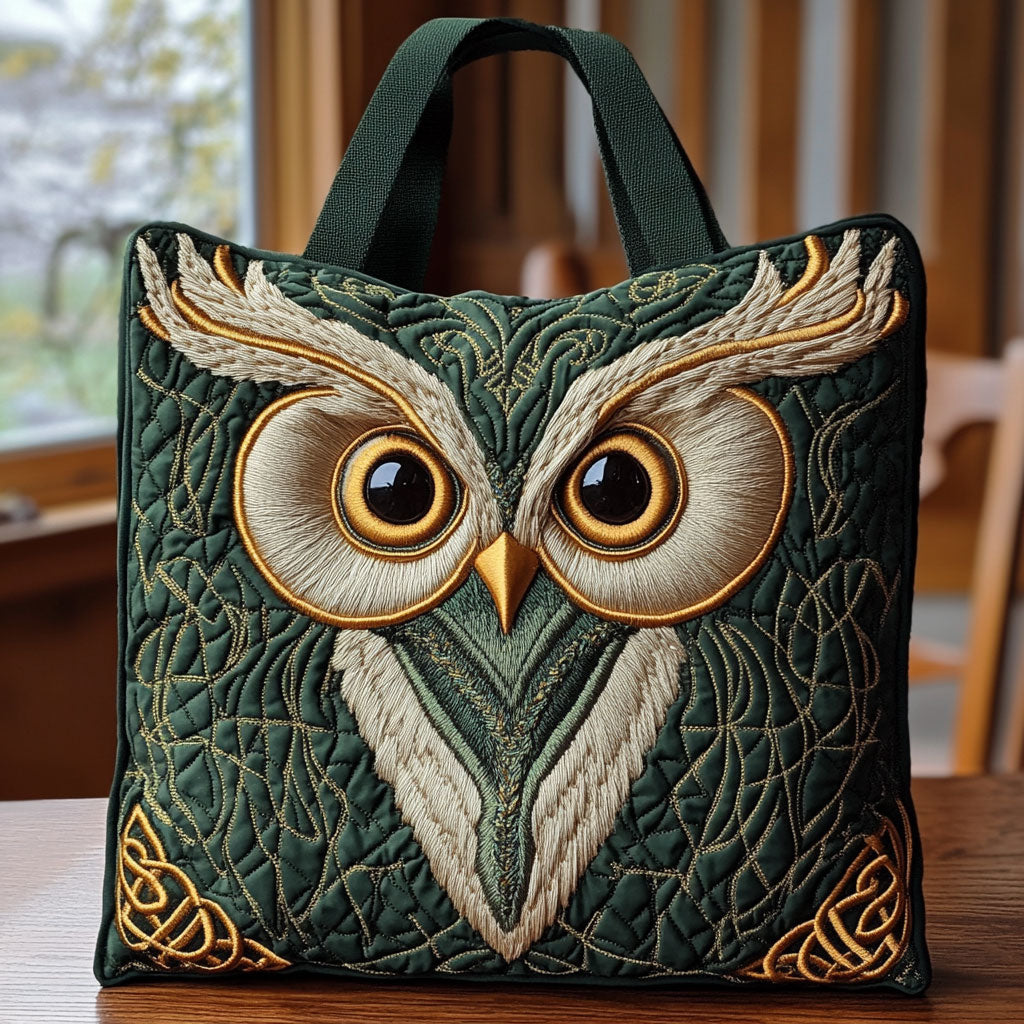 Celtic Owl Spirit CW1311041CL Quilted Tote Bag