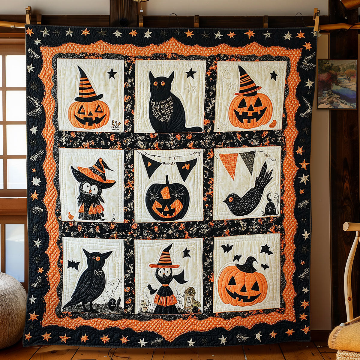 Pumpkin Peek WN0108030CL Quilt