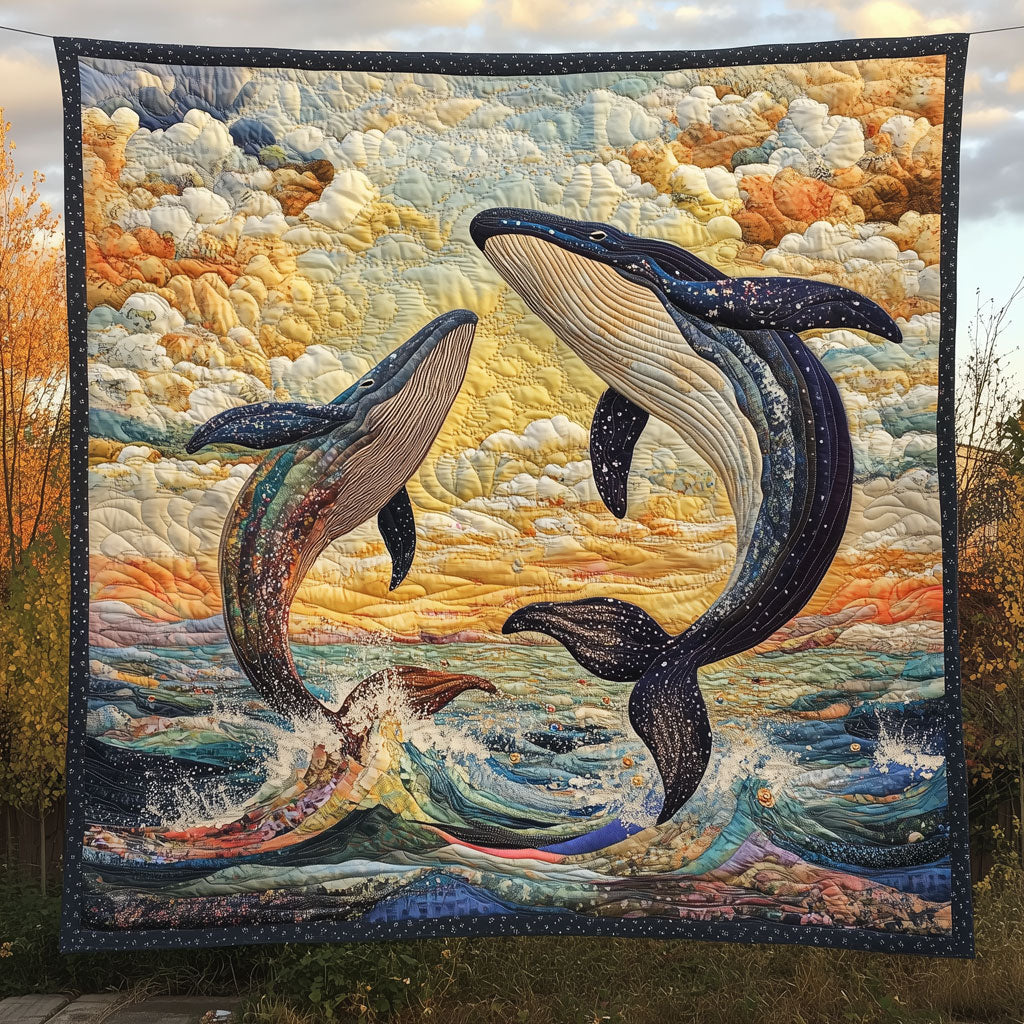 Playful Whales LT1809050CL Quilt