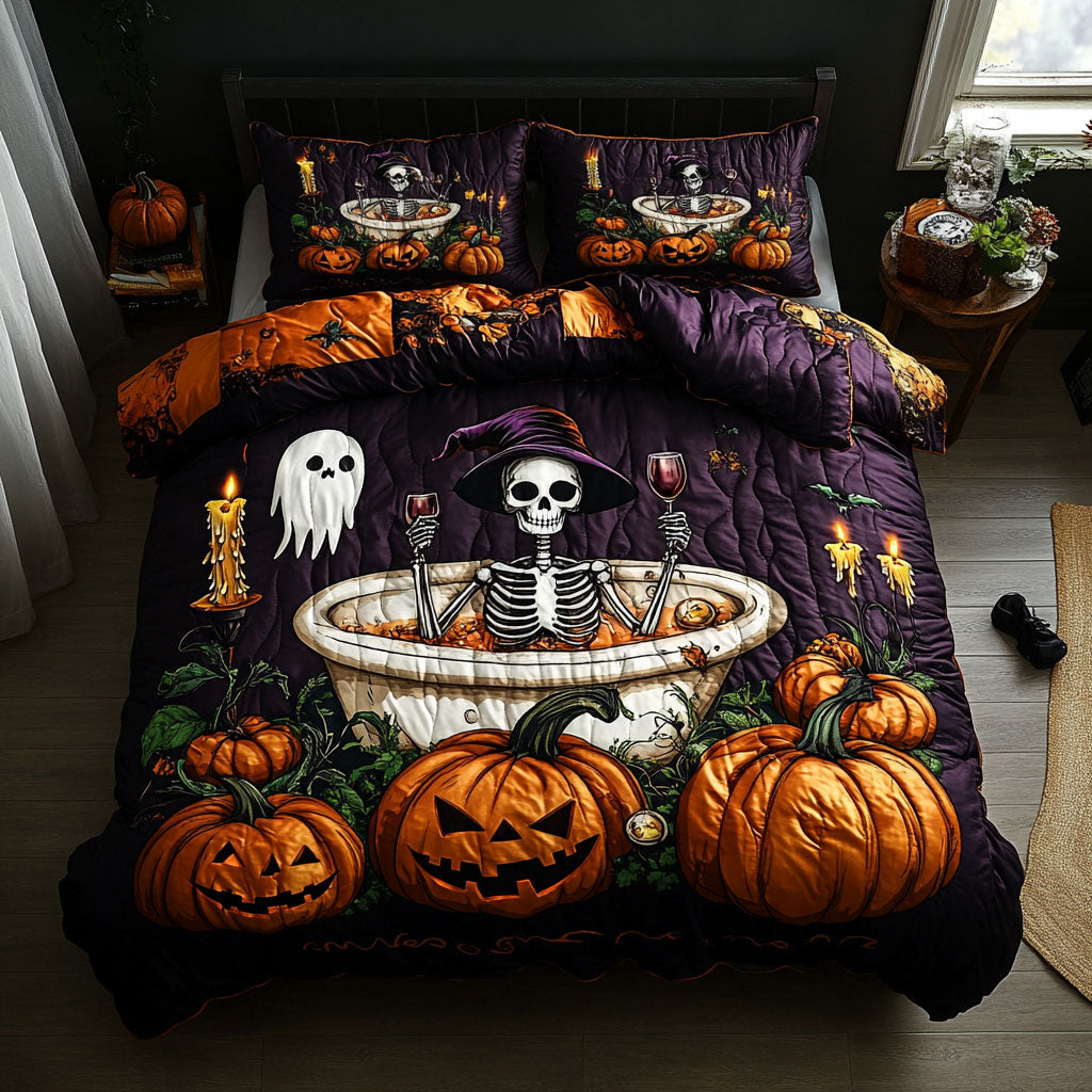 Midnight Skeleton WN2008036CL Duvet Cover Set