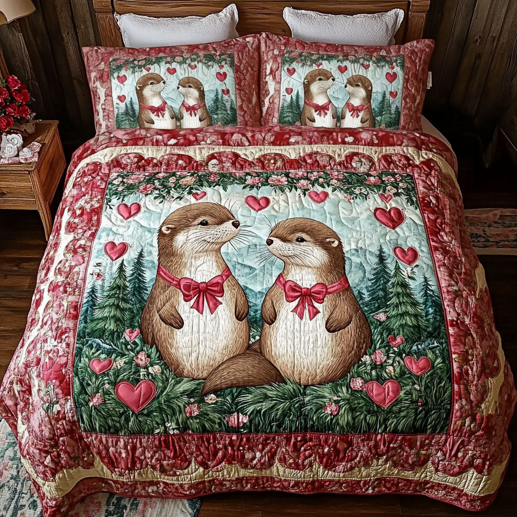 Couple Otter WY1801011CL Duvet Cover Set