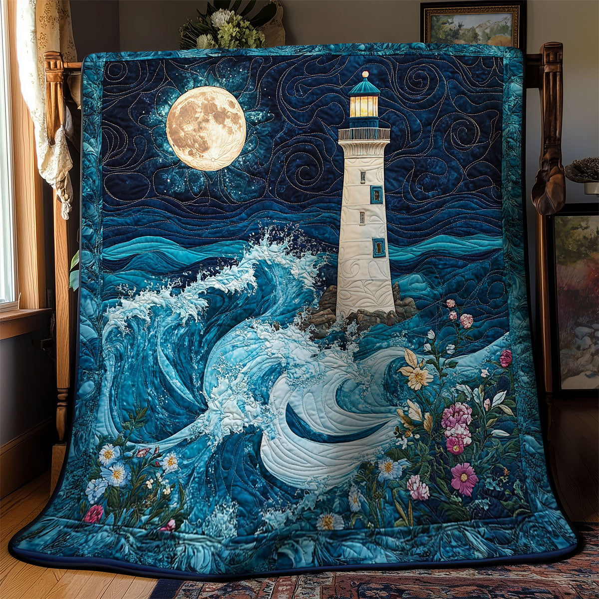 Mystic Lighthouse WY2003071CL Quilt