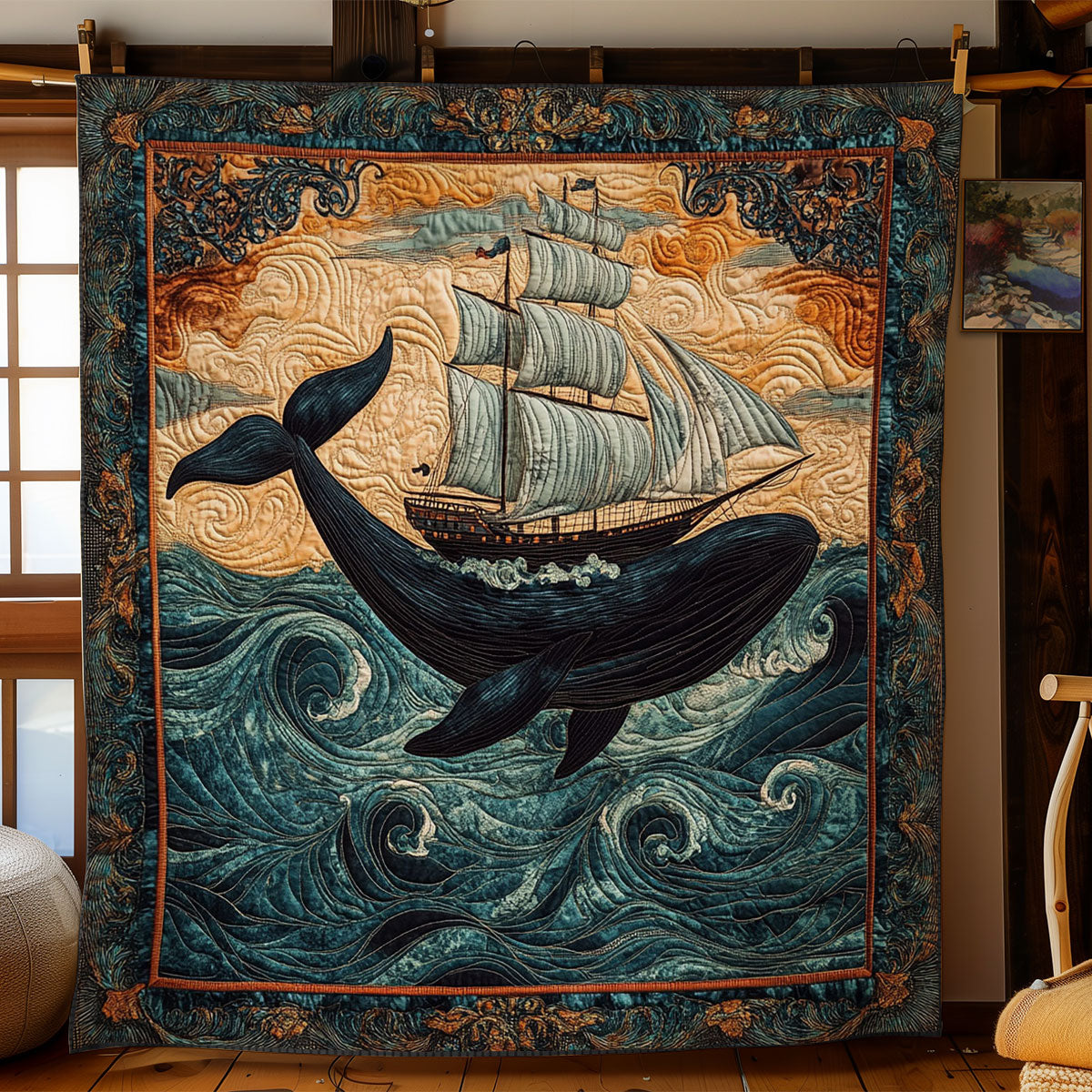 Sailing The Starwhale WN1607023CL Quilt