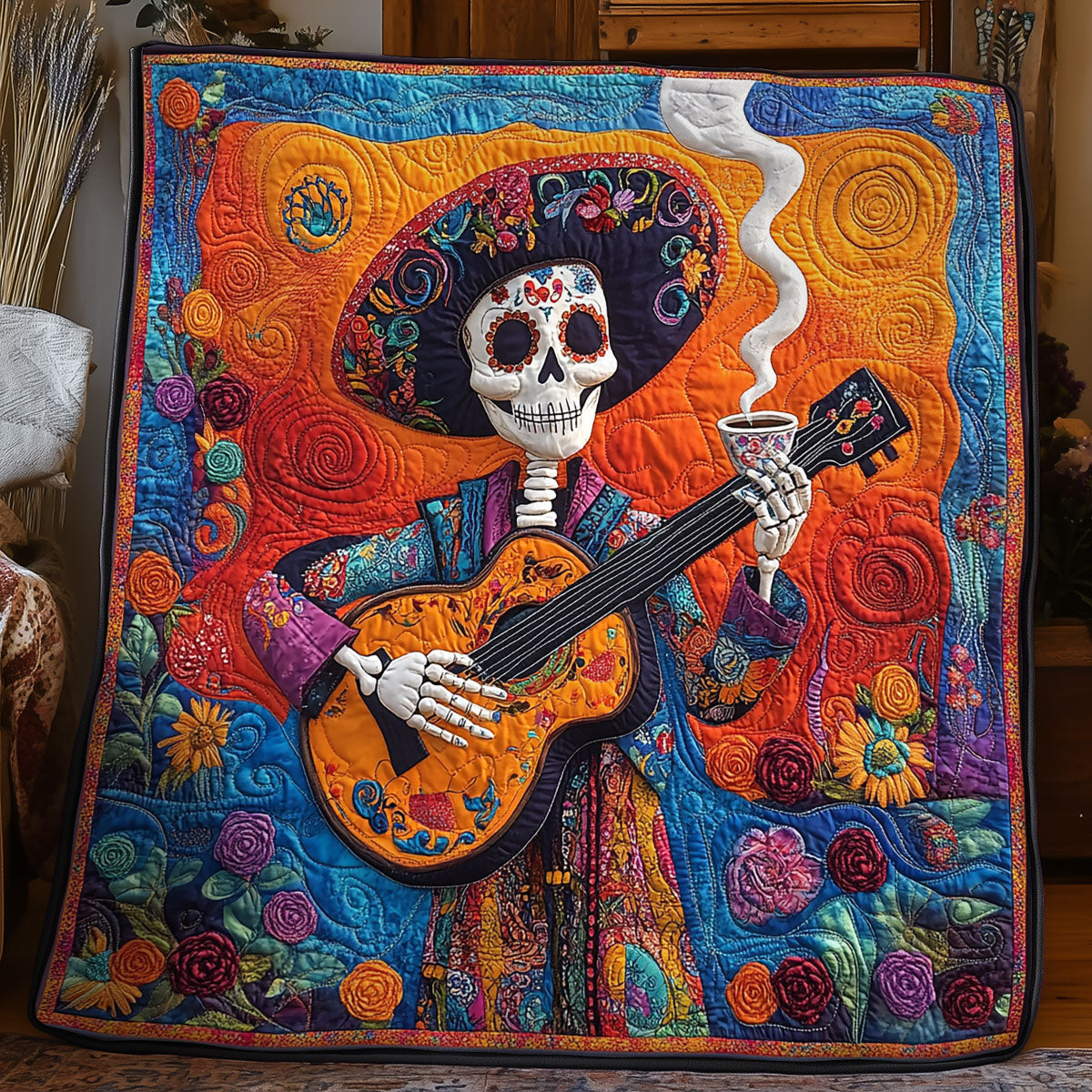 Day Of The Dead WX0406015CL Quilt