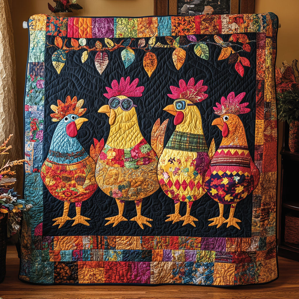 Fall Feathered Divas WY0108061CL Quilt