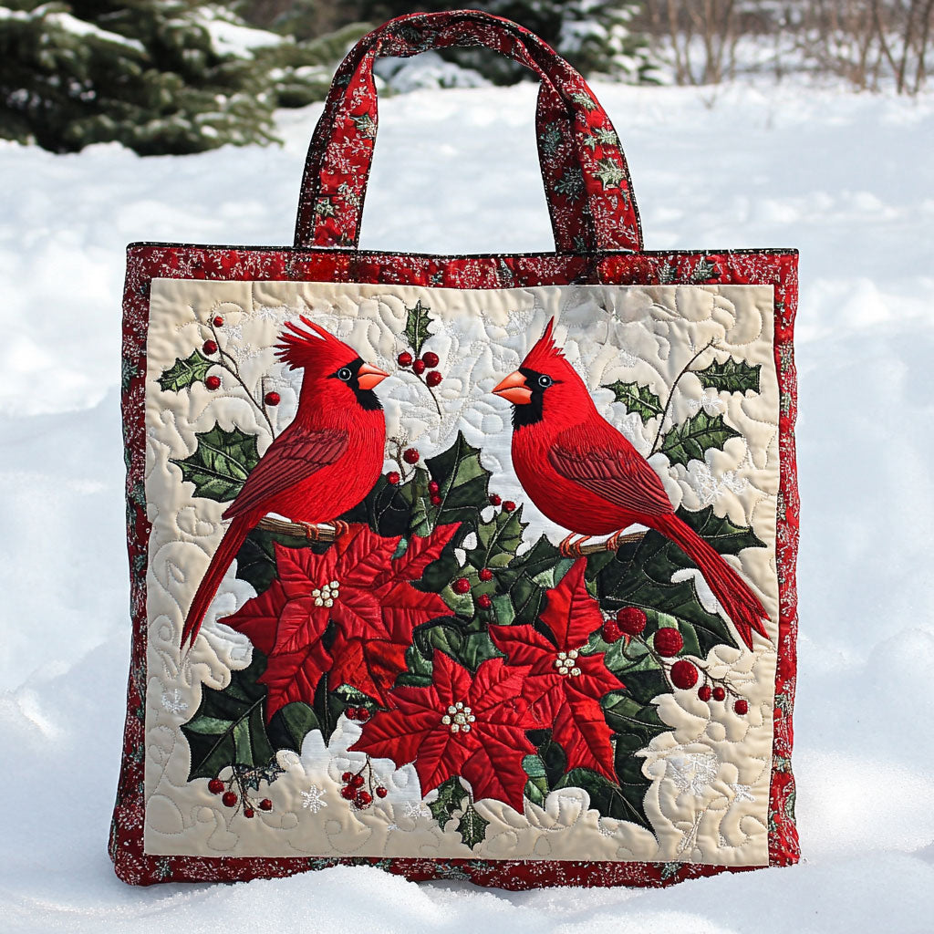 Cardinal Love WN2509004CL Quilted Tote Bag