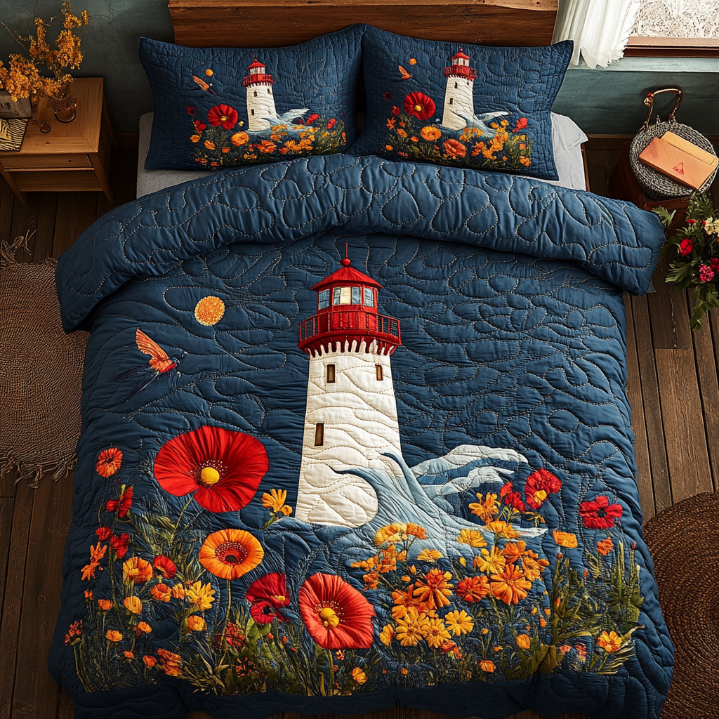 Lighthouse With Wave XR2602001CL Duvet Cover Set
