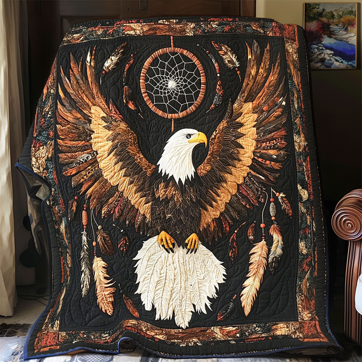 Dreamcatcher And Glorious Eagle WY2102022CL Quilt