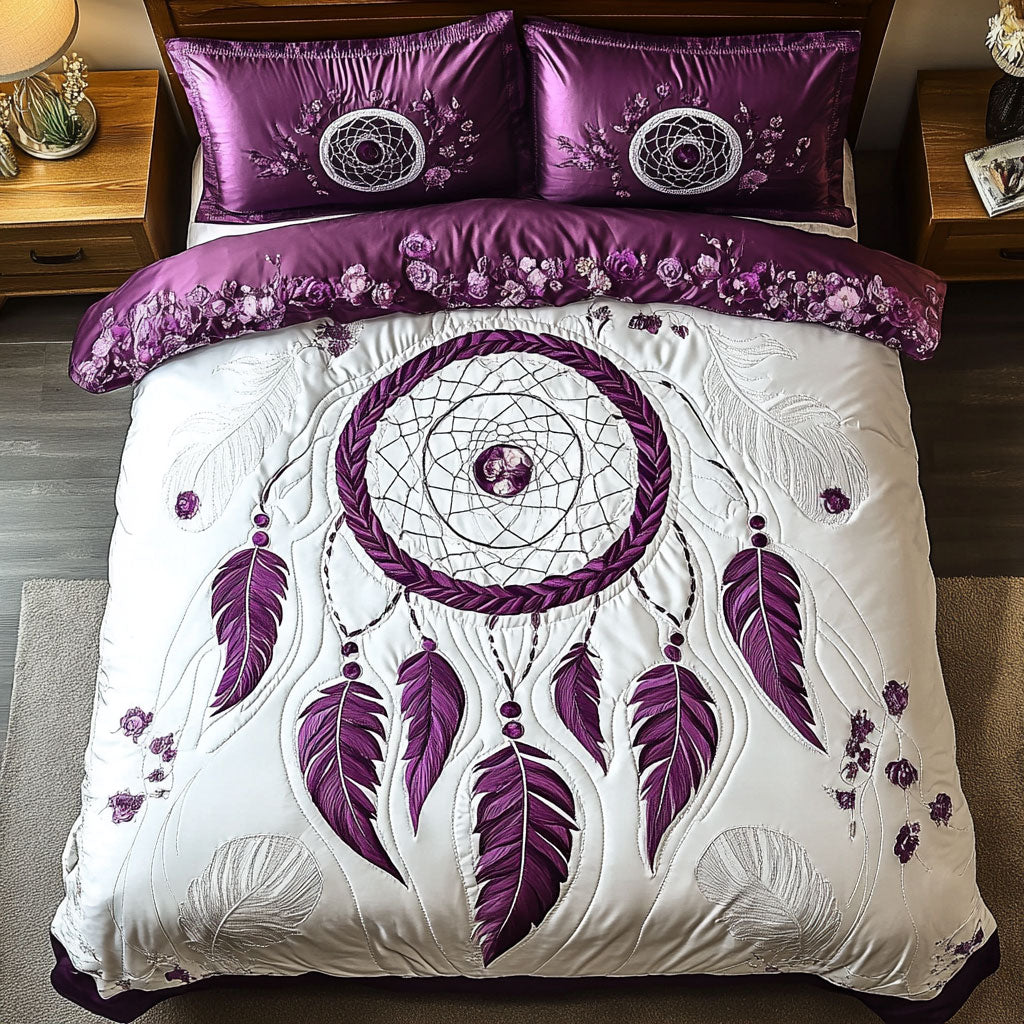 Purple Moonlit Dreamcatcher YR1002007CL Duvet Cover Set