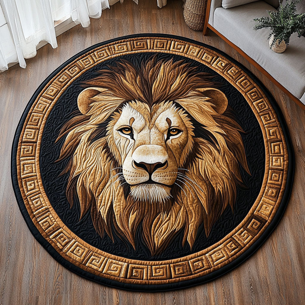 Lion Eternal Flame CW2608004CL Quilted Round Mat