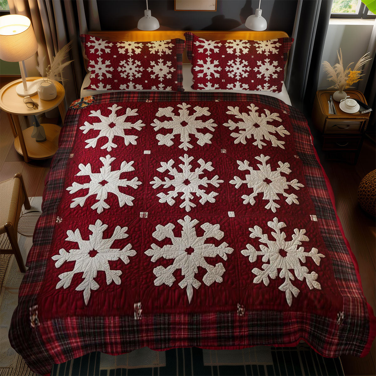 Winter's Snowflakes WN1911070CL Duvet Cover Set
