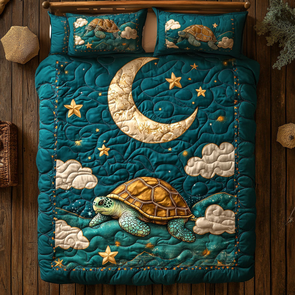 Turtle In Night Cloud WY1801042CL Duvet Cover Set
