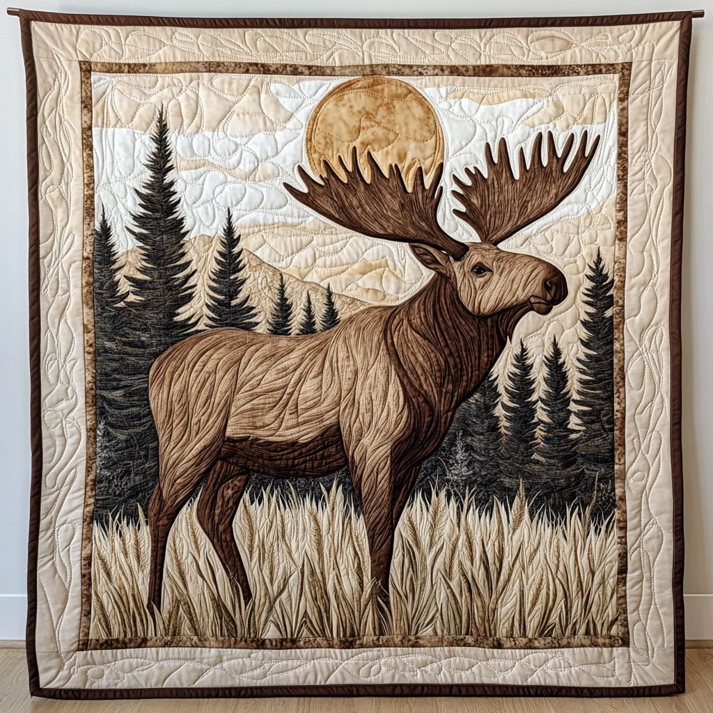 Moonlit Moose WY1108013CL Quilt