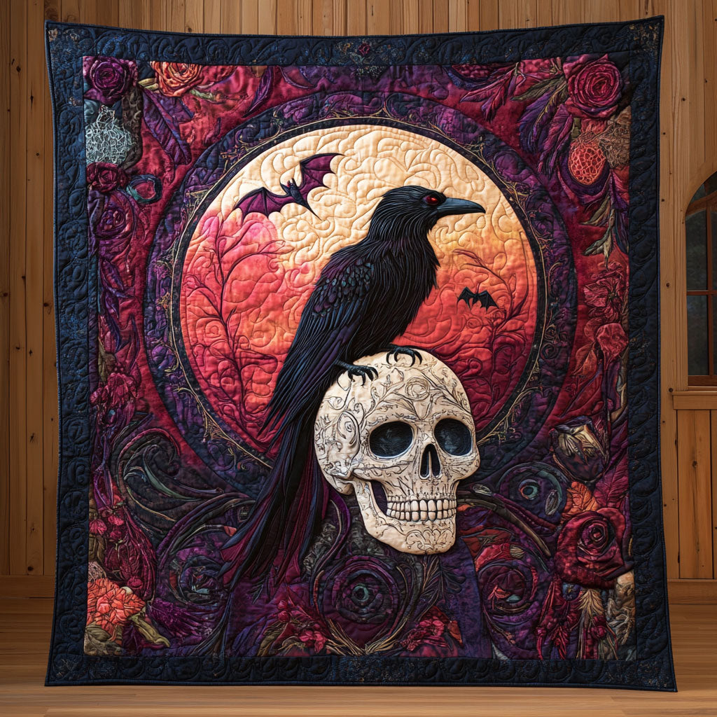 Mystic Raven Skull CW0808060CL Quilt