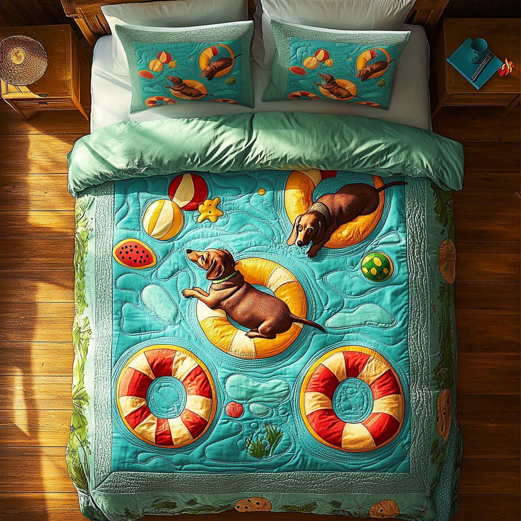 Beach Ball Puppy WY2406003CL Duvet Cover Set