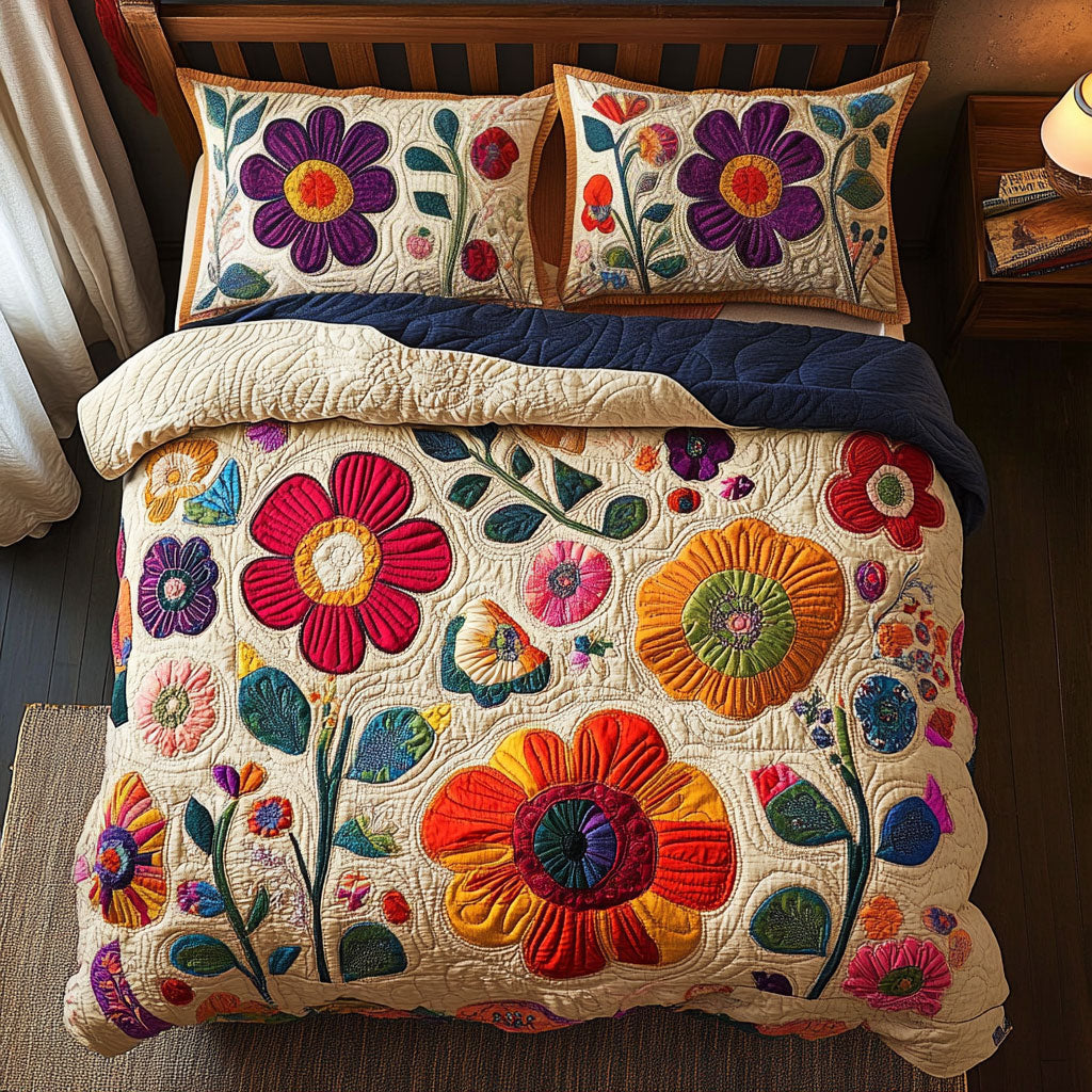 Patchwork Bloom WY0807048CL Duvet Cover Set