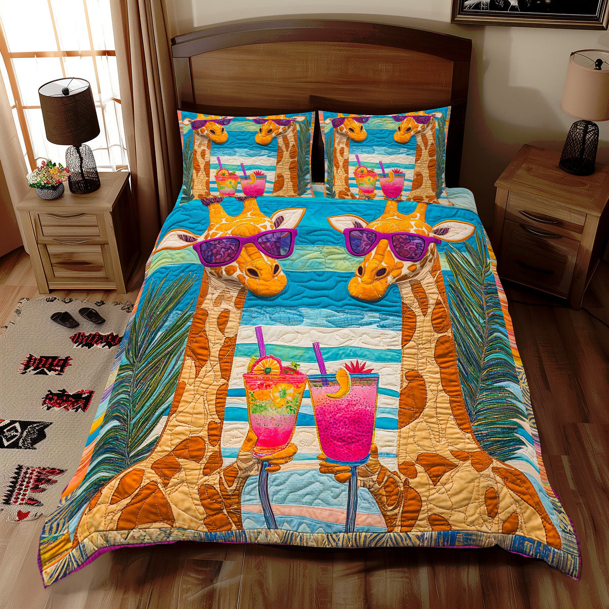 Cute Giraffe WX1312063CL Duvet Cover Set