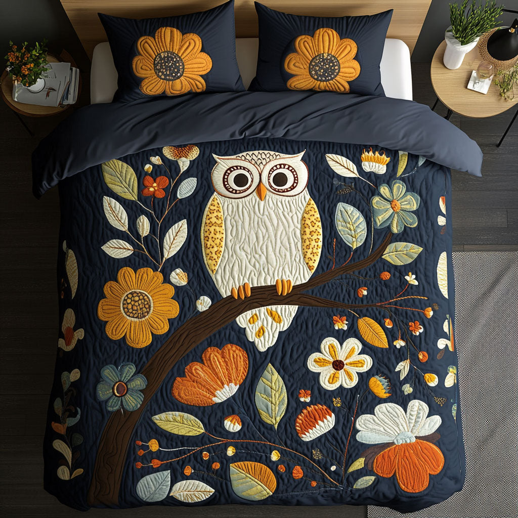 Owl Floral DH1909015CL Duvet Cover Set