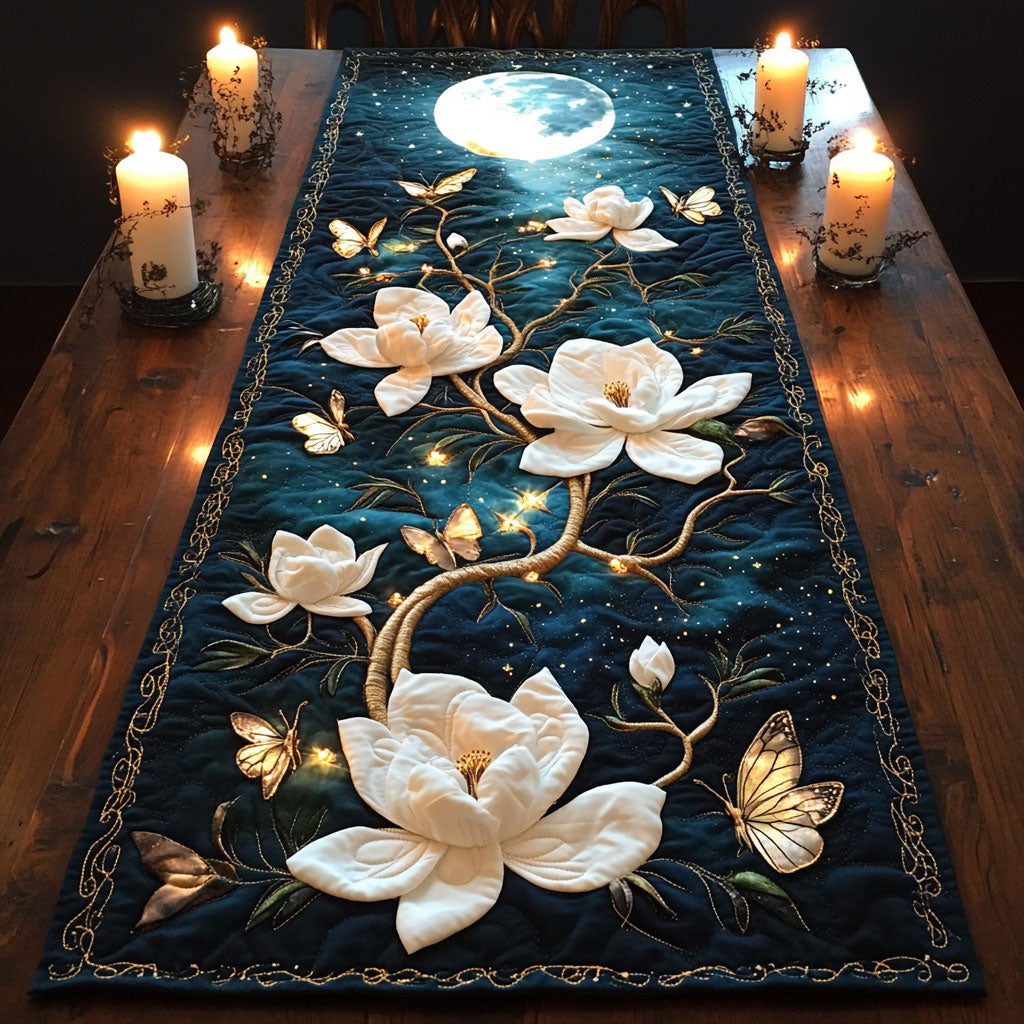 Floral Serenity CM2205037CL Quilted Table Runner