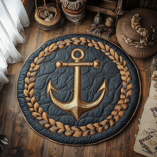 Tideworn Seal WY1106051CL Quilted Round Mat