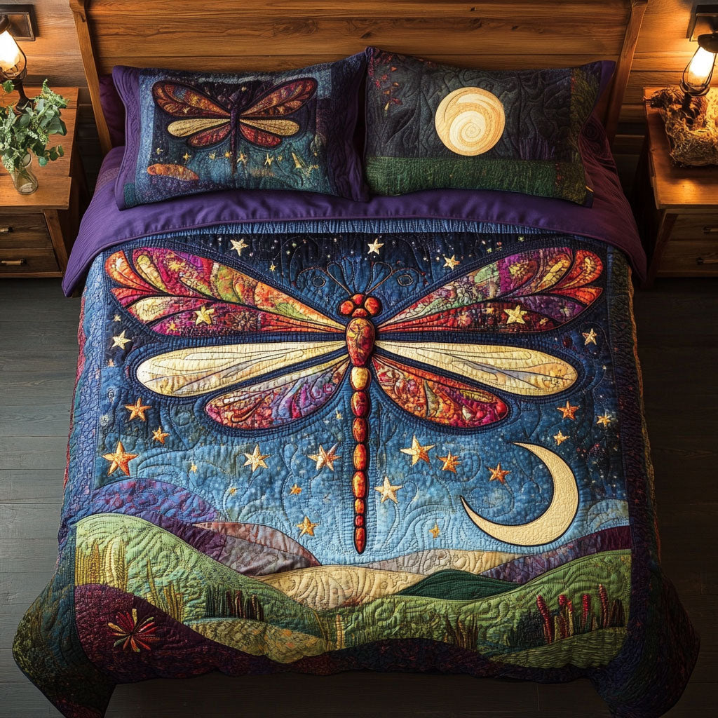 Dragonfly In Night WY2802131CL Duvet Cover Set