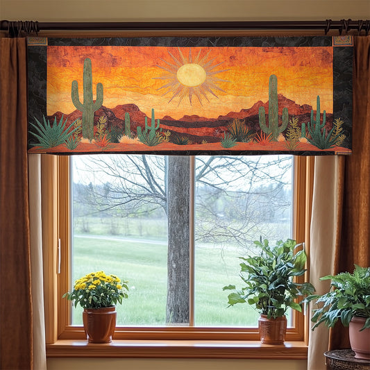 Cactus Goldlight WN1106013CL Quilted Valance