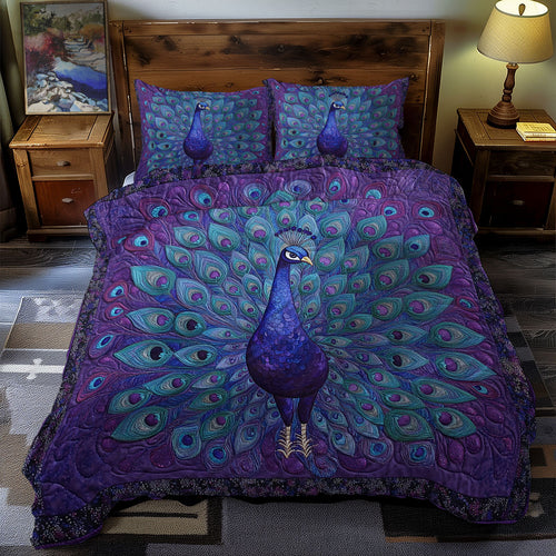 Pretty Peacock WX1312096CL Duvet Cover Set