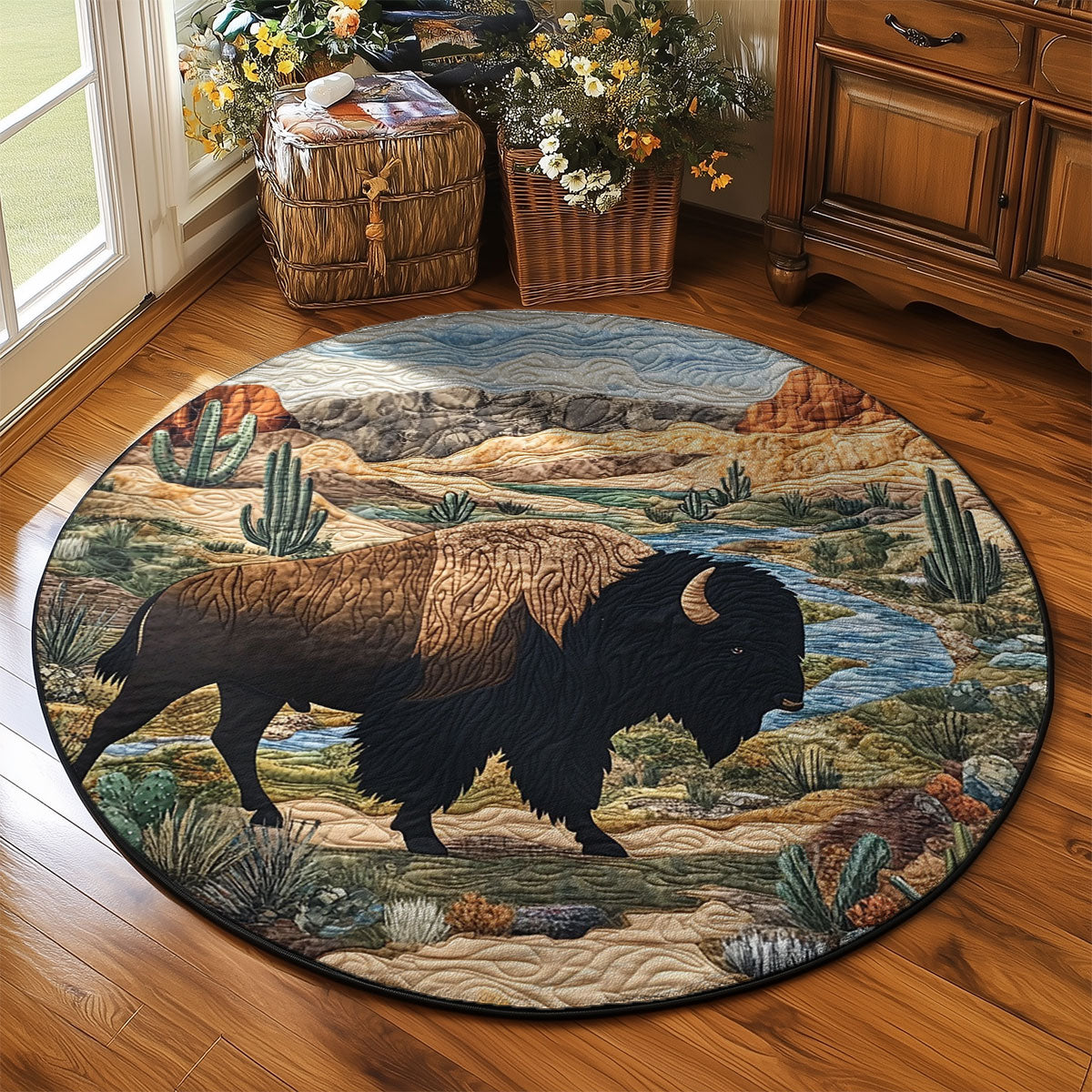 Native Bison WJ2103072CL Quilted Round Mat