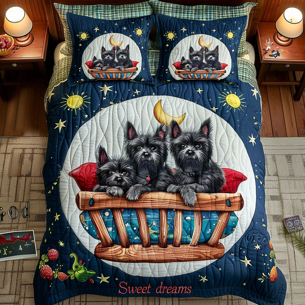 Night Of Terrier WY1001065CL Duvet Cover Set