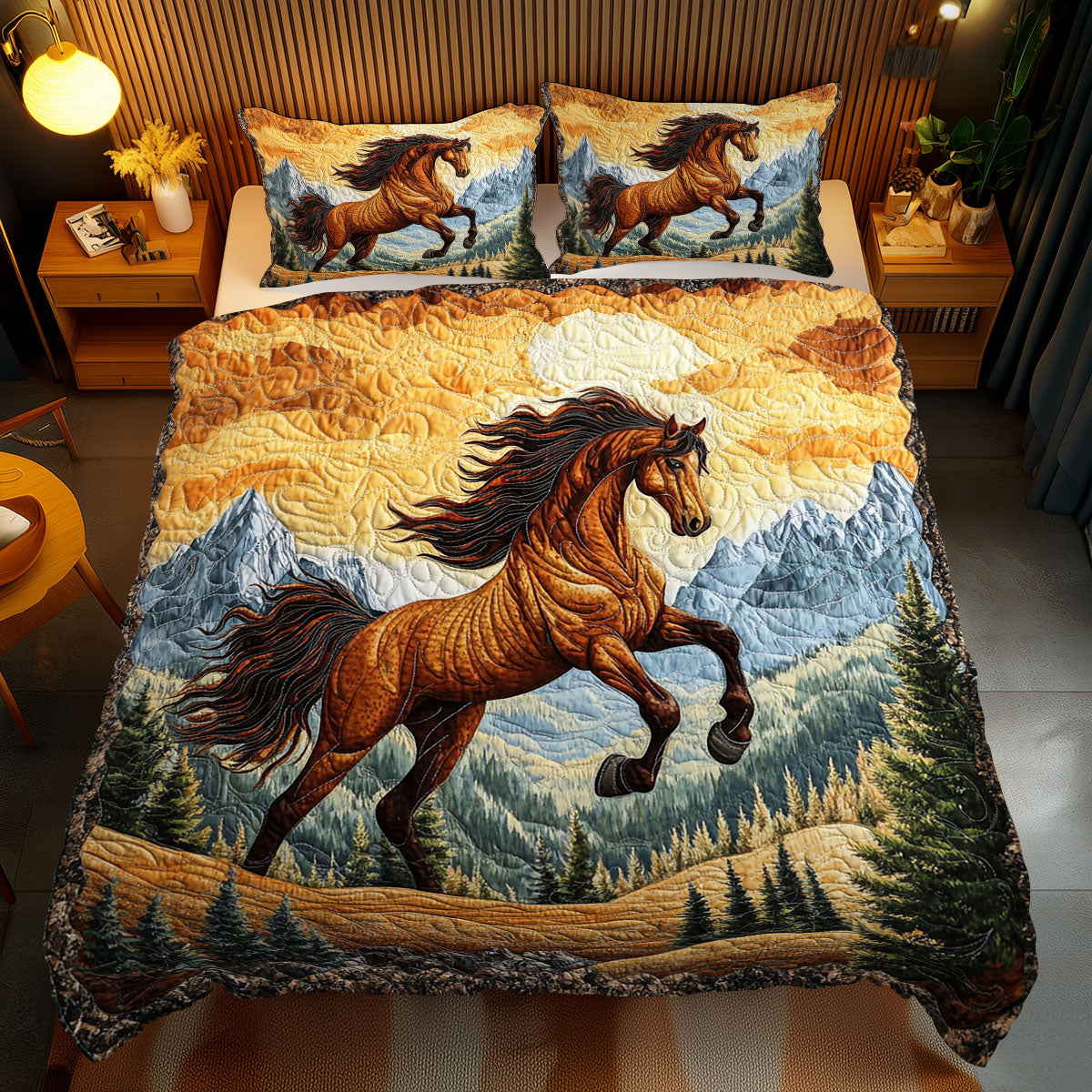 Majestic Horse WJ0712047CL Duvet Cover Set