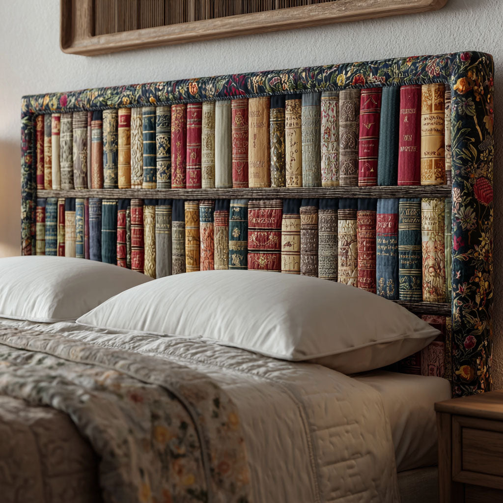 Bookcase Dreams CP2912001CL Quilted Headboard Slipcover