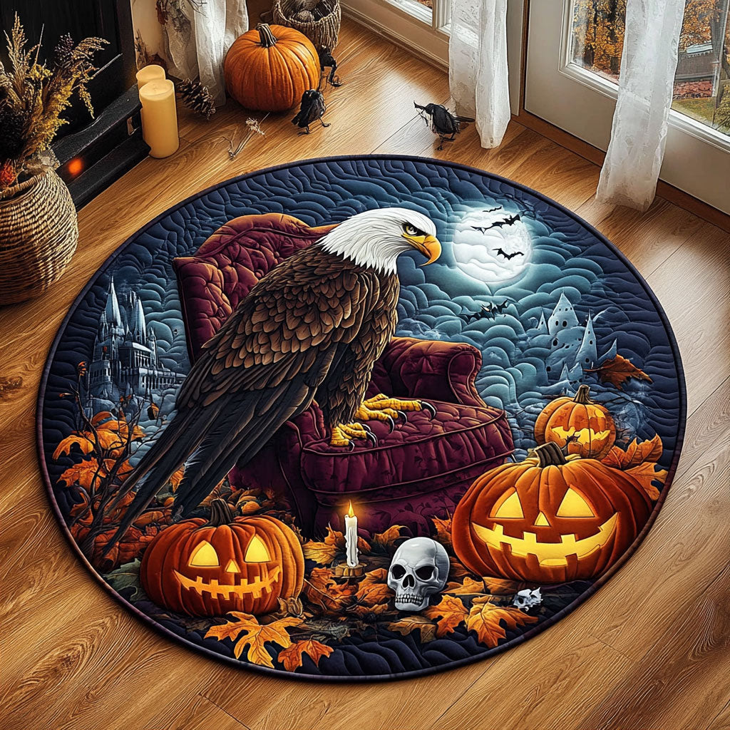 Autumn Spook Eagle WY2108025CL Quilted Round Mat