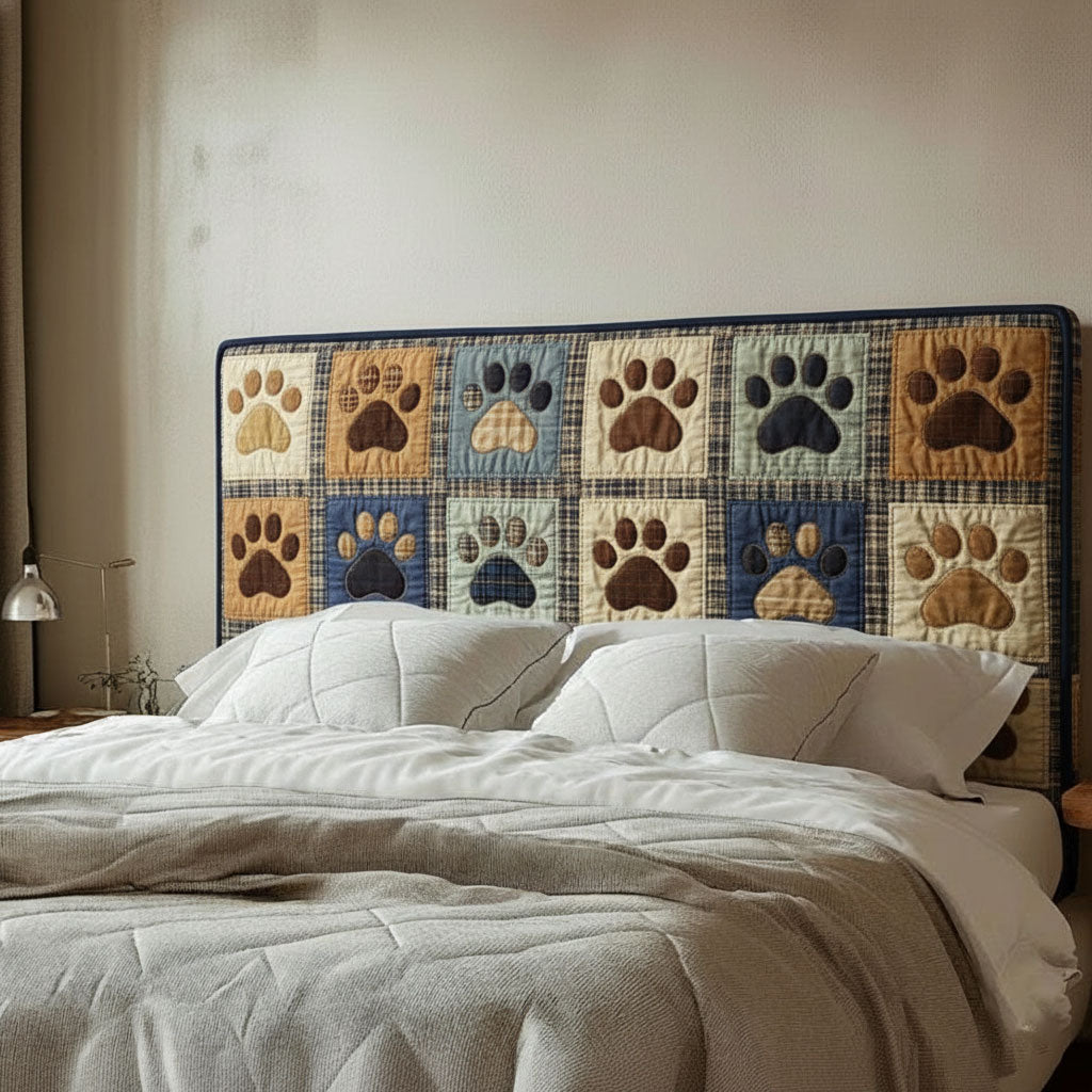 Dog Paw WJ0812002CL Quilted Headboard Cover