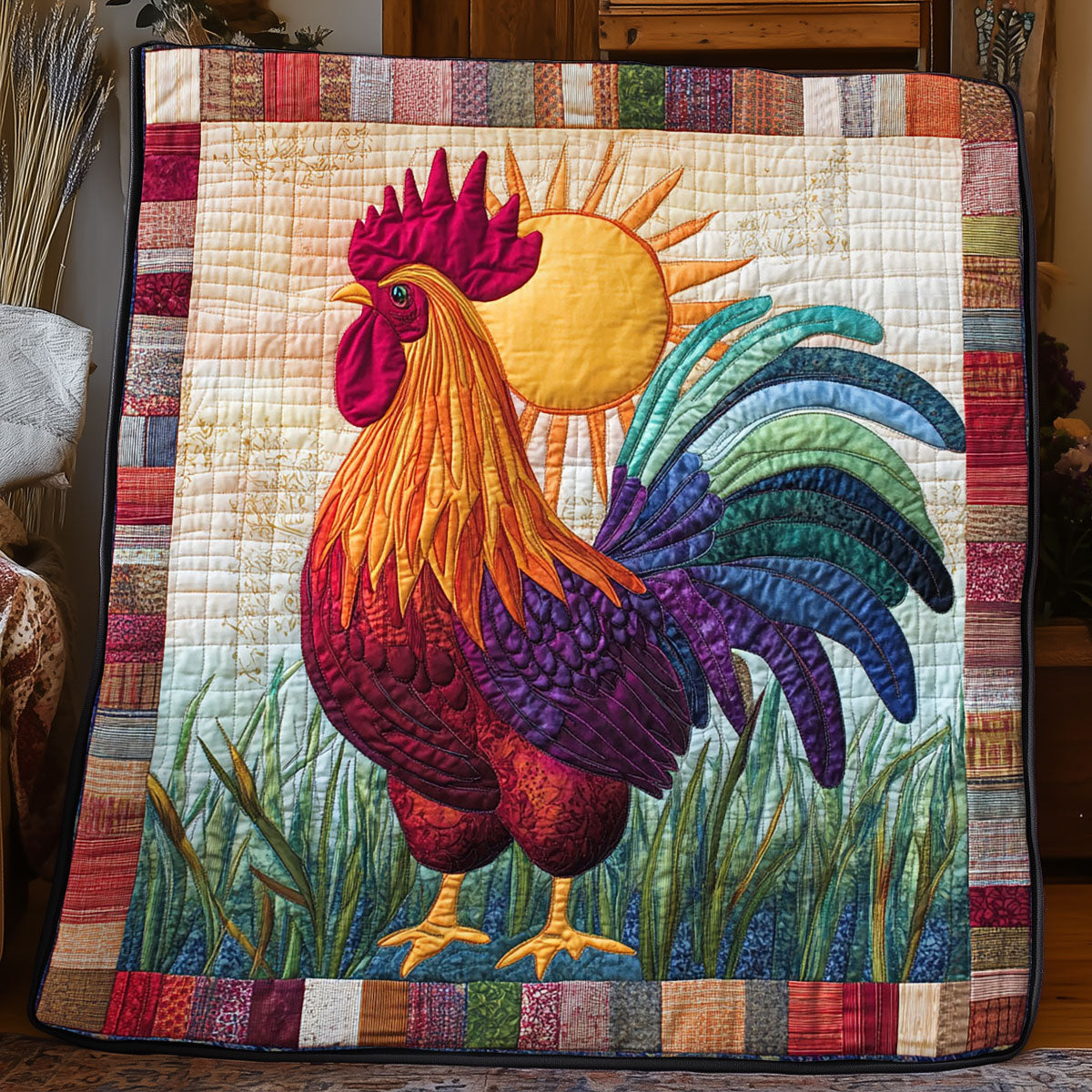 Sunrise Chicken WJ0606015CL Quilt
