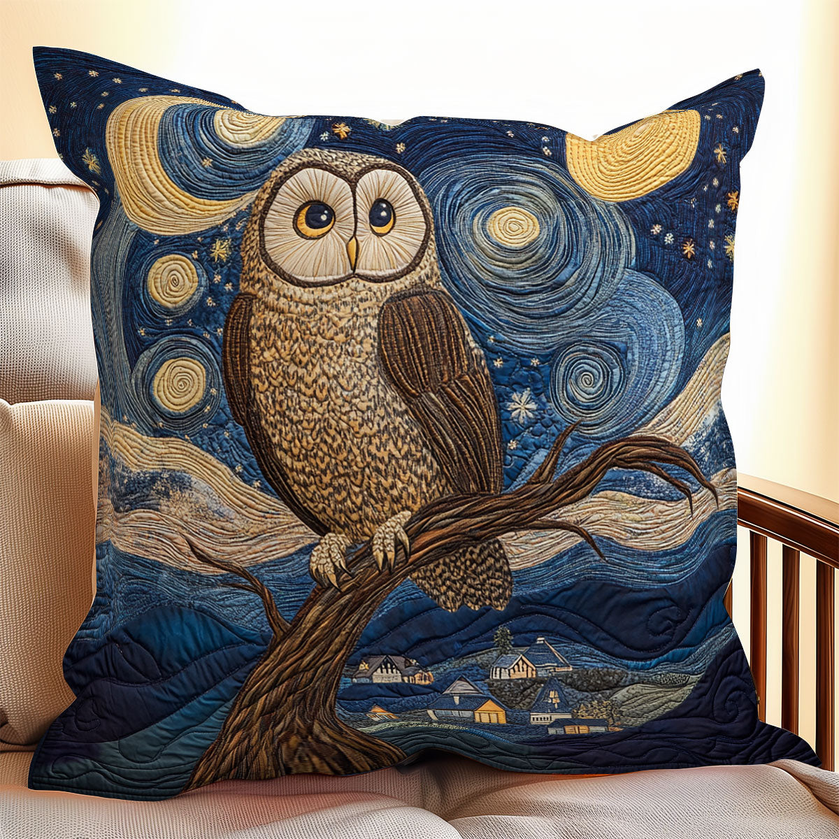 Owl Night WX0406109CL Quilt Pillow Case