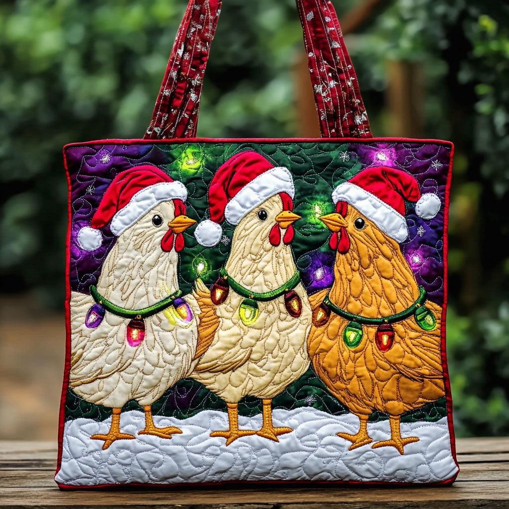 Starry Chicken WN0810047CL Quilted Tote Bag